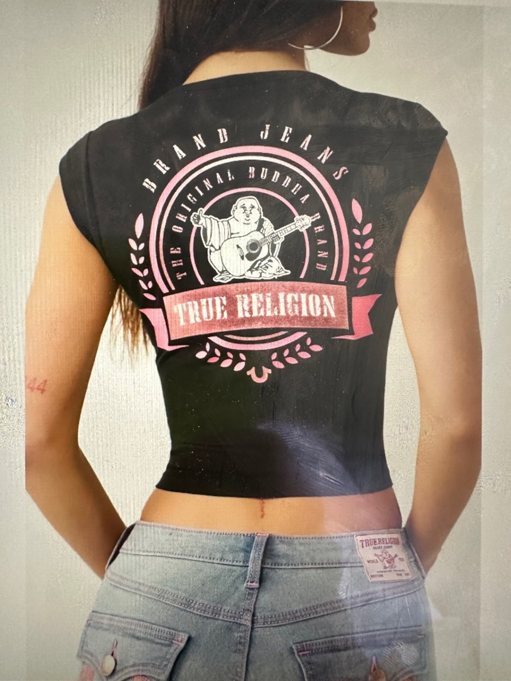 True Religion crop Logo Tank top. NWT